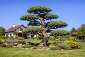 Borovice lesní jako lehčí solitér (Autor vizualizace: IMPEKA s.r.o.)