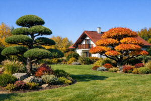 Solitéry v zahradě - podzim (Autor vizualizace: IMPEKA s.r.o.)