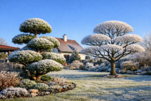Solitéry v zahradě - zima (Autor vizualizace: IMPEKA s.r.o.)
