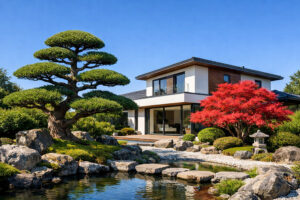 Tvarovaný jehličnan jako solitér 2 (Autor vizualizace: IMPEKA s.r.o.)