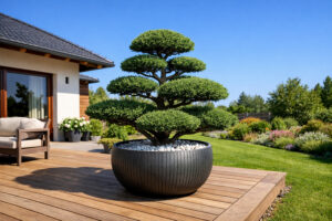 Tvarovaný jehličnan v nádobě 1 (Autor vizualizace: IMPEKA s.r.o.)