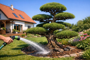 Zálivka tvarovaných okrasných stromů (Autor vizualizace: IMPEKA s.r.o.)